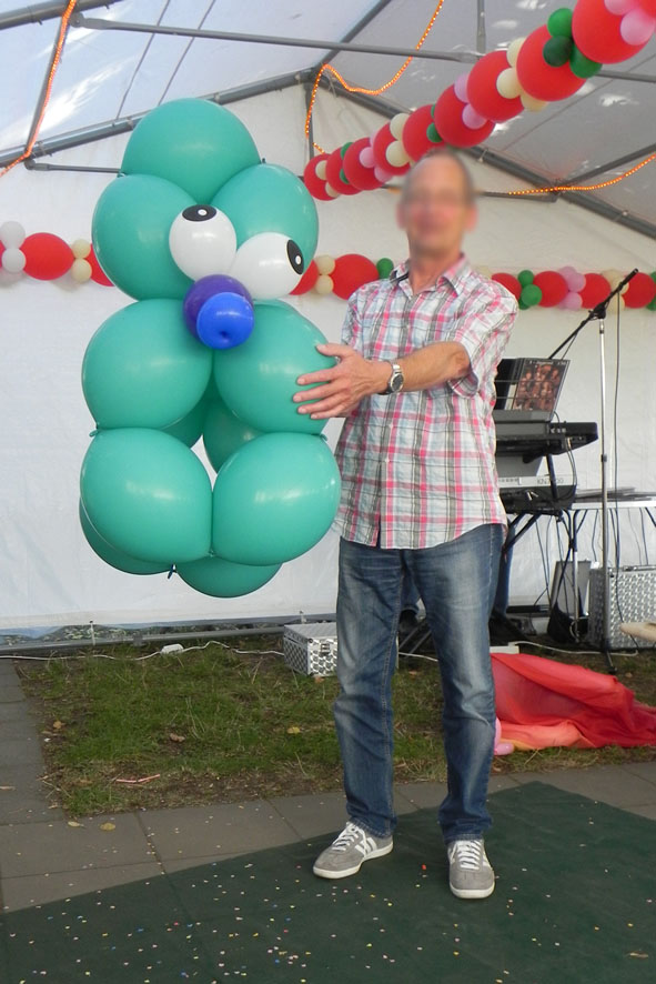 Ballonvorführung beim Gartenfest
