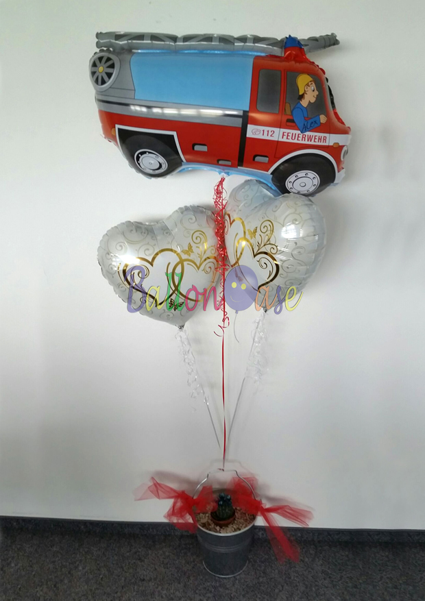 Heliumballon - Geschenk für Feuerwehr